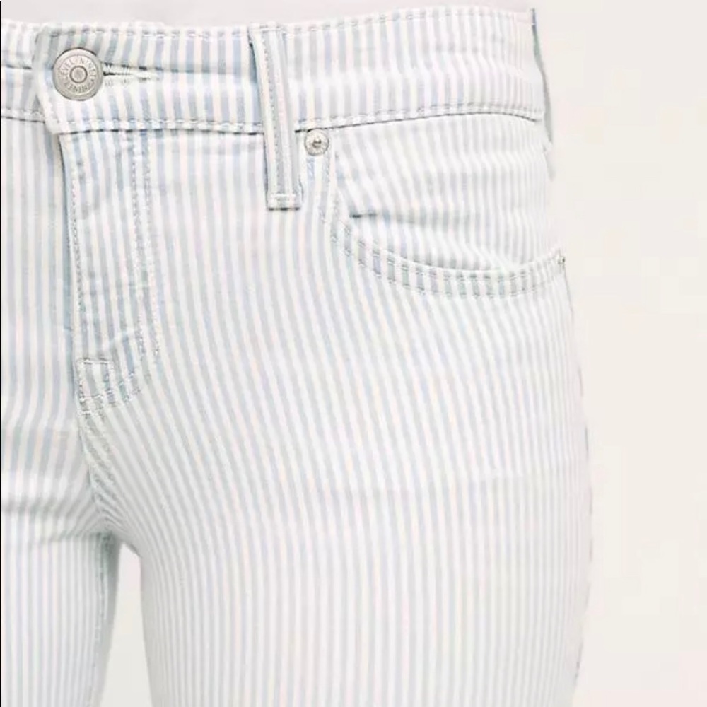 Level 99 Liza skinny as 28 stripe white soft blue